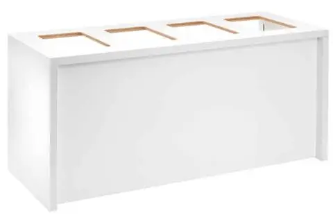 Buffetelement 2m weiß Catering