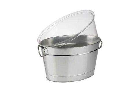 Flaschenkühler "Wanne" - Metall verzinkt