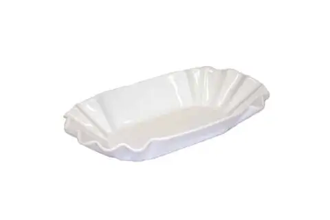 Pommesschale 20 cm Porzellan weiß