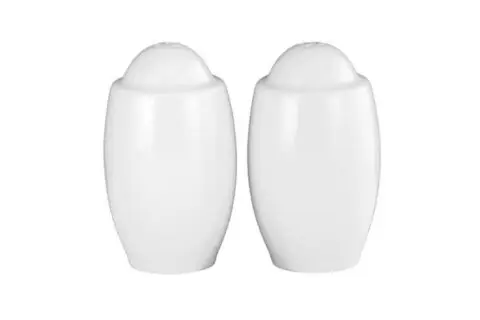 Pfeffer-/Salzstreuer Porzellan weiß