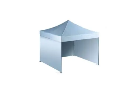 Seitenwand 4 m weiß Easy-Up Faltzelt