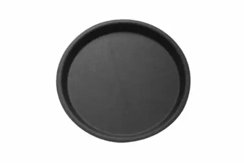 Serviertablett Ø 32 cm, rutschfest, schwarz