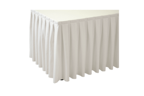 Skirting 0,72m creme Kellerfalte