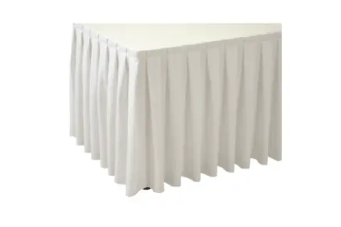 Skirting 0,72m creme Kellerfalte