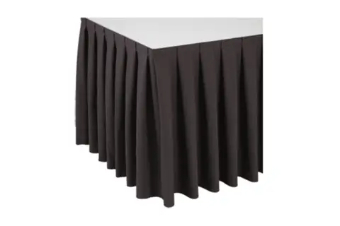 Skirting 0,72m grau Kellerfalte