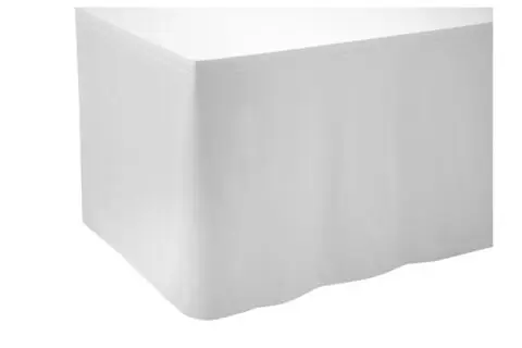 Skirting 0,72m weiß glatt