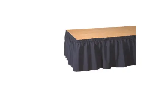 Skirting 0,38m dunkelblau Kräuselfalte