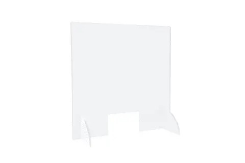 Spuckschutz 1m mit Durchreiche