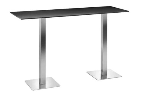 Stehtisch Boston 1,80m schwarz outdoor