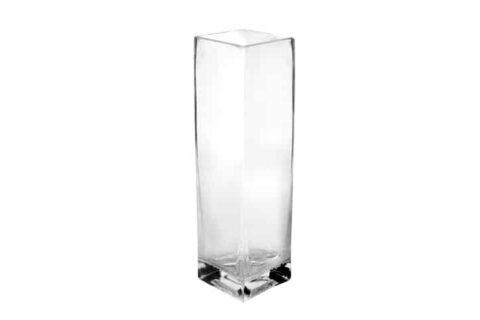 Vase Glas Square 20 cm hoch
