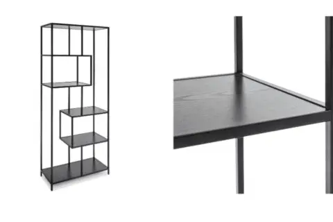 Regal / Raumteiler schwarz "M"